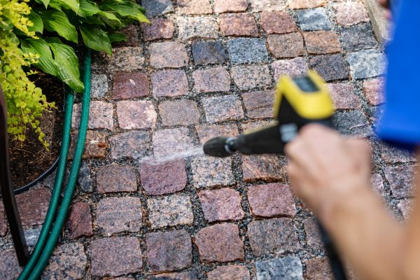 Paver Sidewalk Cleaning in Naperville