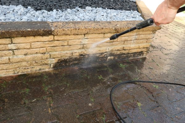 Retaining Wall Power Washing in Naperville