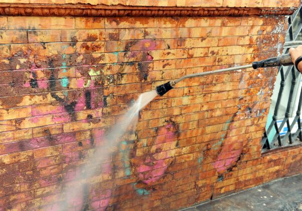 Cost of Brick Graffiti Cleaning in Naperville