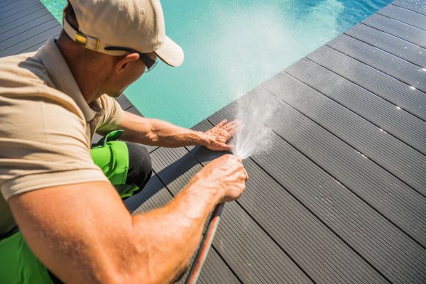 Pool Area Power Washing in Naperville